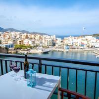 Spacious penthouse with panoramic view to the Lake and Mirabello Gulf