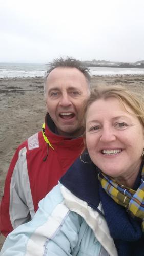 Cris and Paul, the owners. on Par Beach