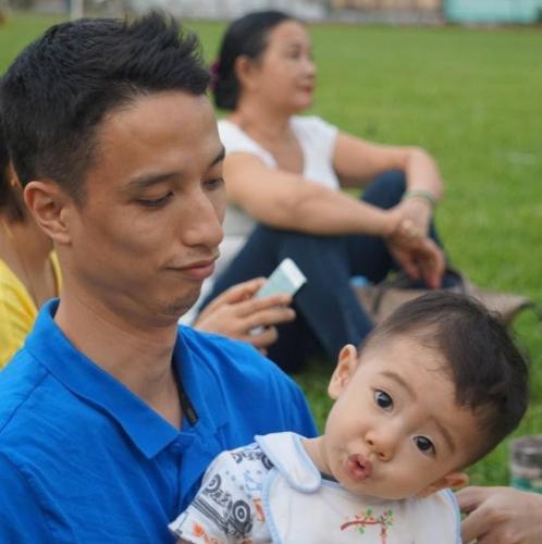Huy and son