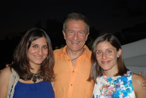Ned with daughters